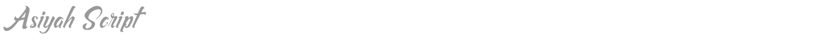 Asiyah Script font preview